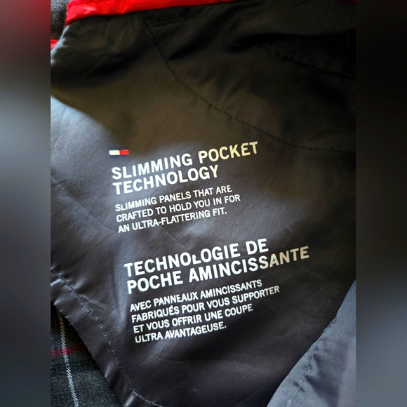 Tommy Hilfiger Sliming Plaid Skinny Pants Gray and Red Size 0 - Picture 9 of 15